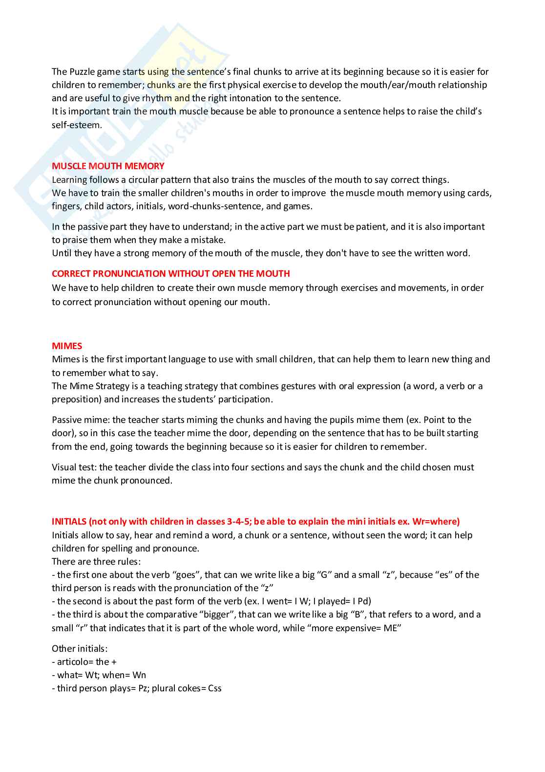 Laboratorio di lingua inglese (B021009) - Metodologie didattiche e preparazione esame | SFP Notes Vol.26 Pag. 11