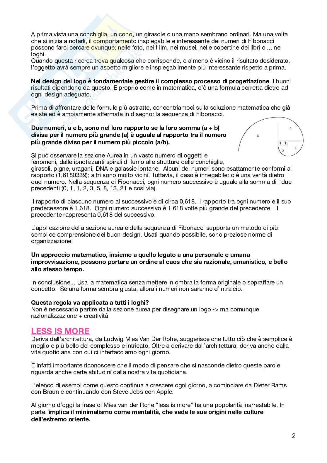 Appunti per l'esame di Logo essentials   Pag. 2