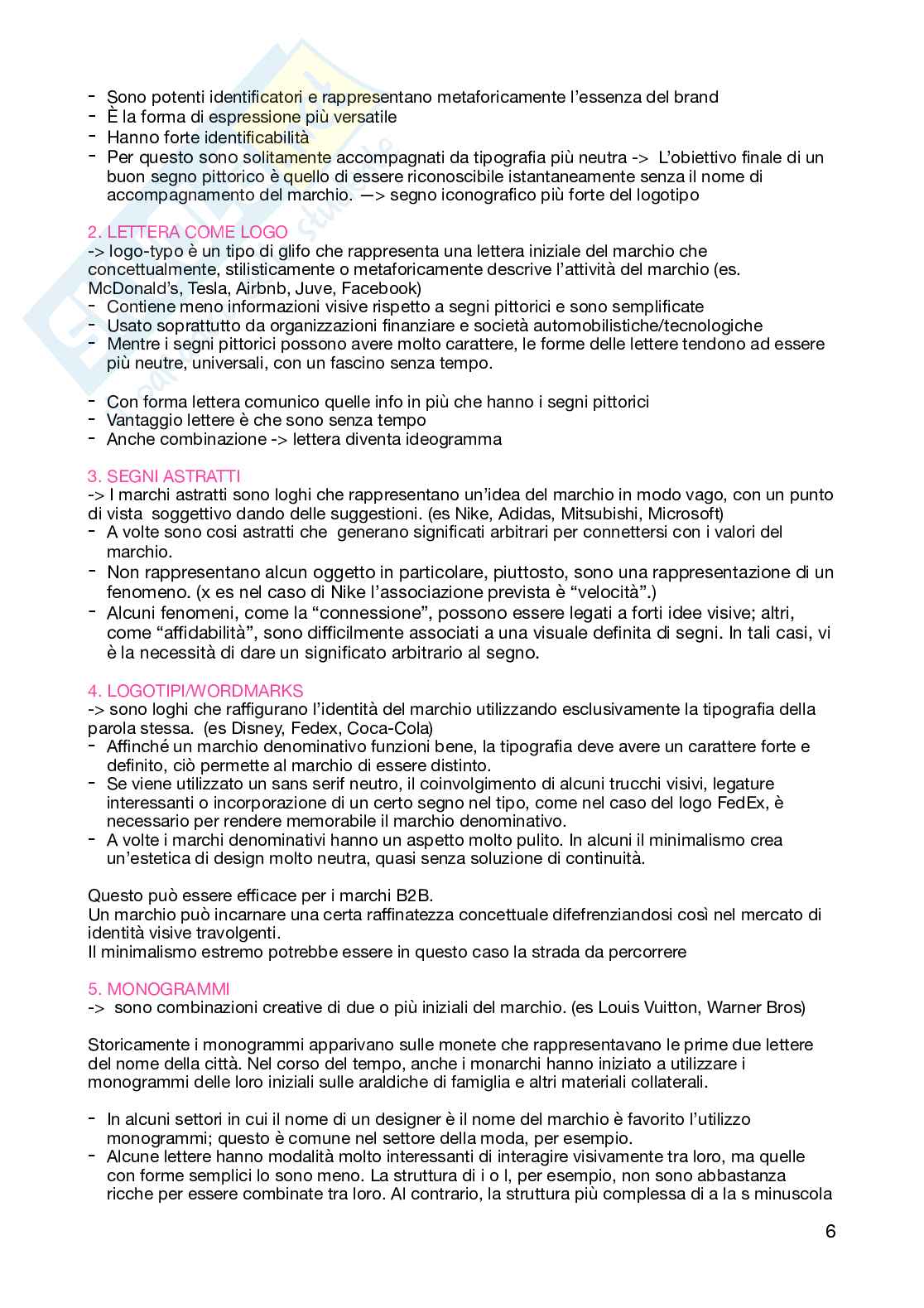 Appunti per l'esame di Logo essentials   Pag. 6