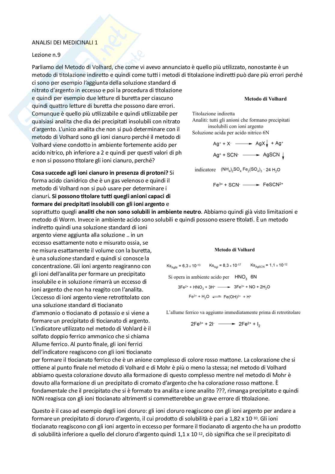 Analisi dei medicinali 1 - parte 2 di 5 Pag. 1