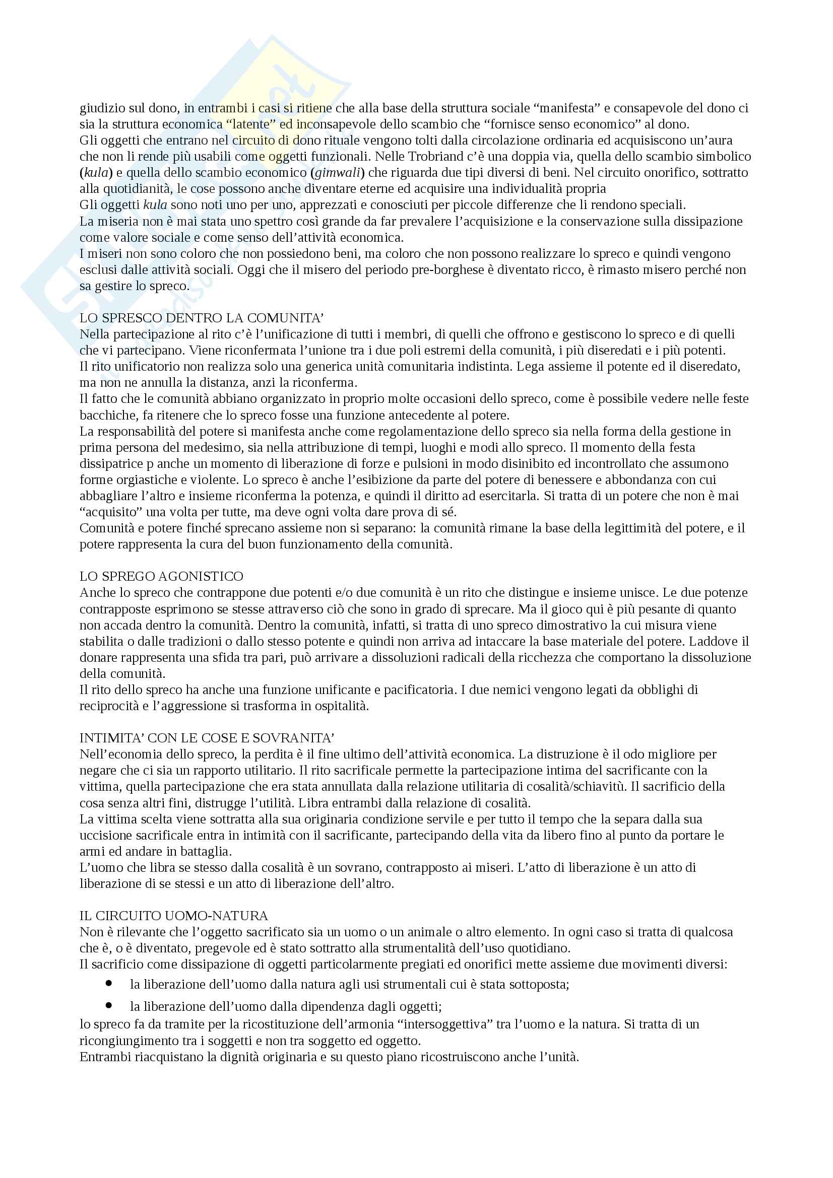 Riassunto esame Sociologia, docente Boccato, libro consigliato Il Consumattore, Zorino Pag. 2