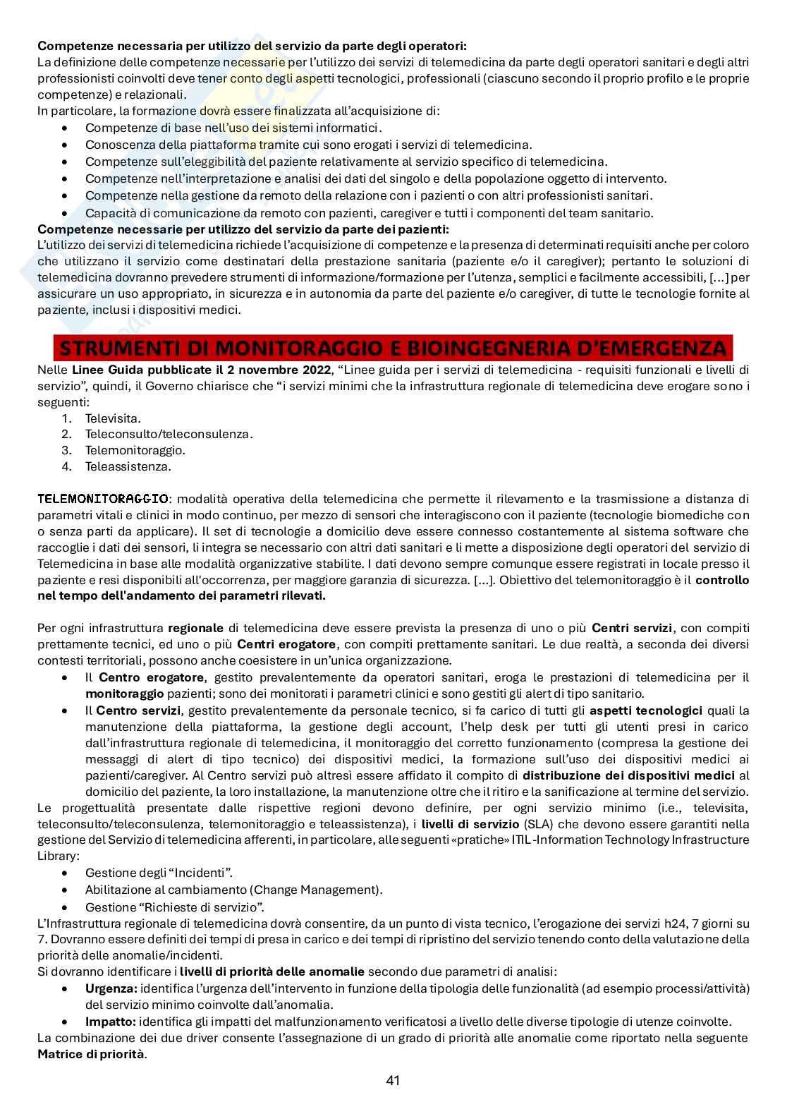 Appunti di Bioingegneria elettronica e informatica Pag. 41