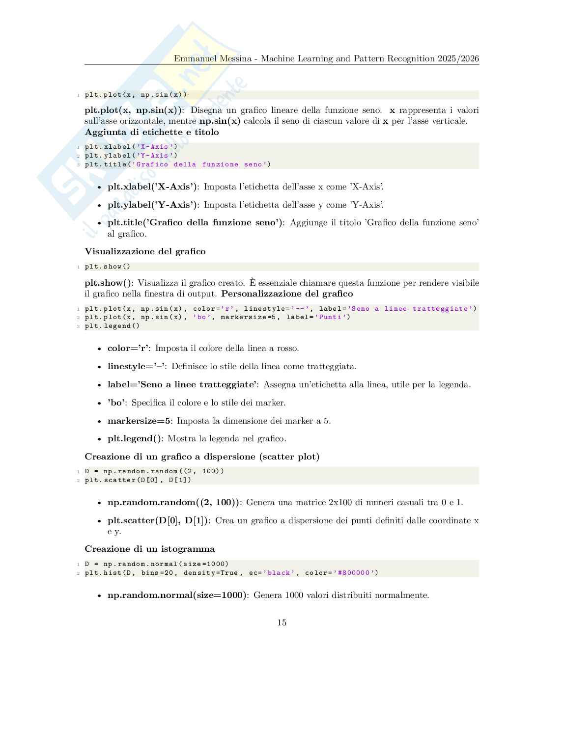Machine Learning and pattern recognition - Appunti completi (PCA, LDA, modelli gaussiani, SVM, GMM) Pag. 16