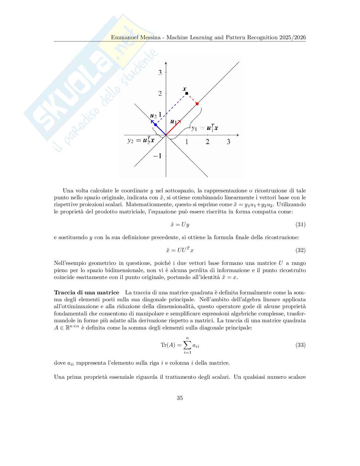 Machine Learning and pattern recognition - Appunti completi (PCA, LDA, modelli gaussiani, SVM, GMM) Pag. 36