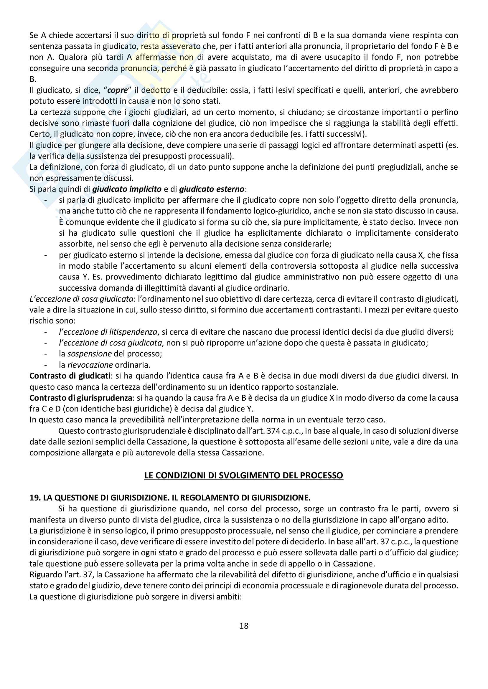 Riassunto esame Diritto Processuale Civile, prof. Biavati, libro consigliato Argomenti Di Diritto Processuale Civile, Biavati Pag. 16