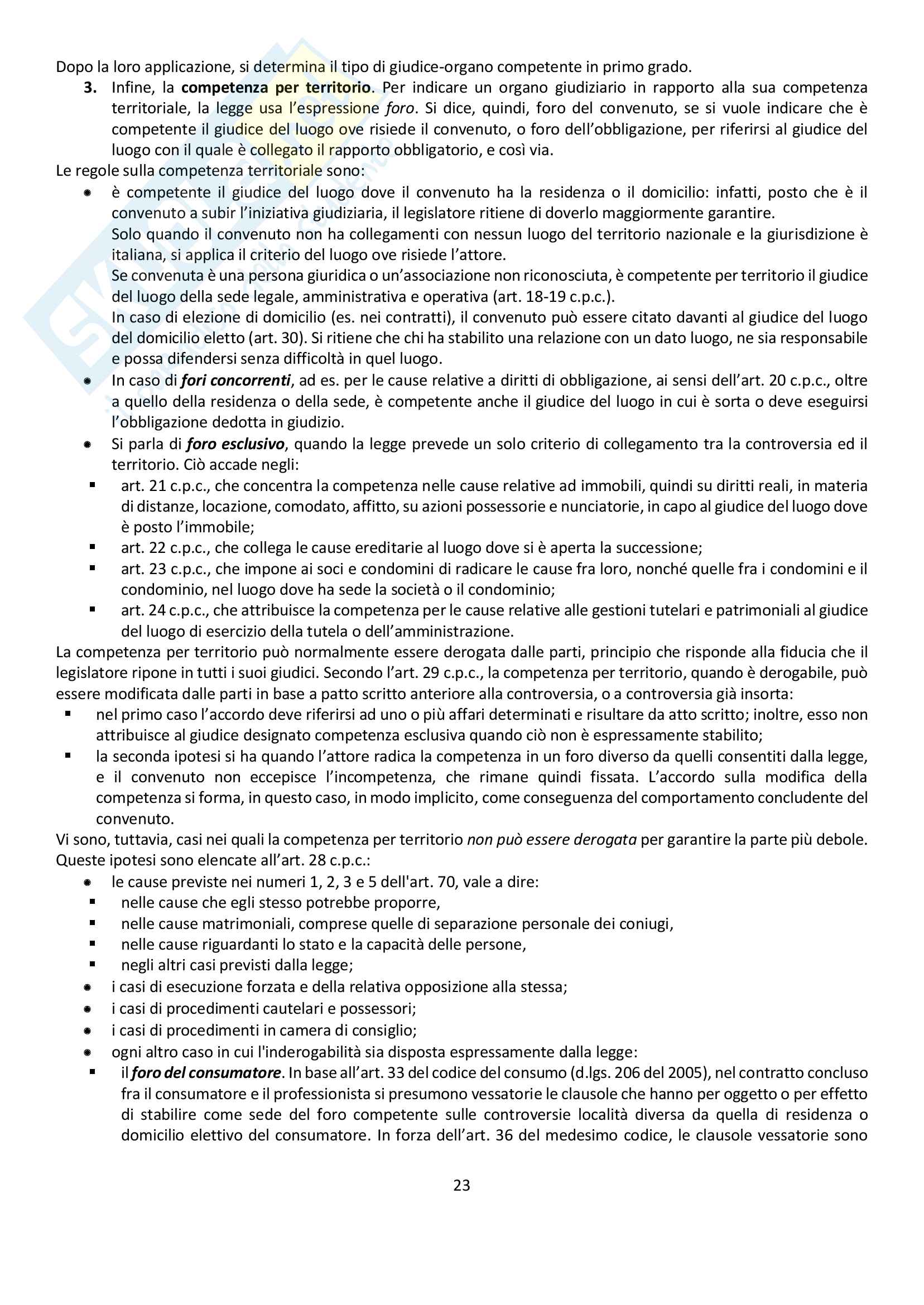 Riassunto esame Diritto Processuale Civile, prof. Biavati, libro consigliato Argomenti Di Diritto Processuale Civile, Biavati Pag. 21