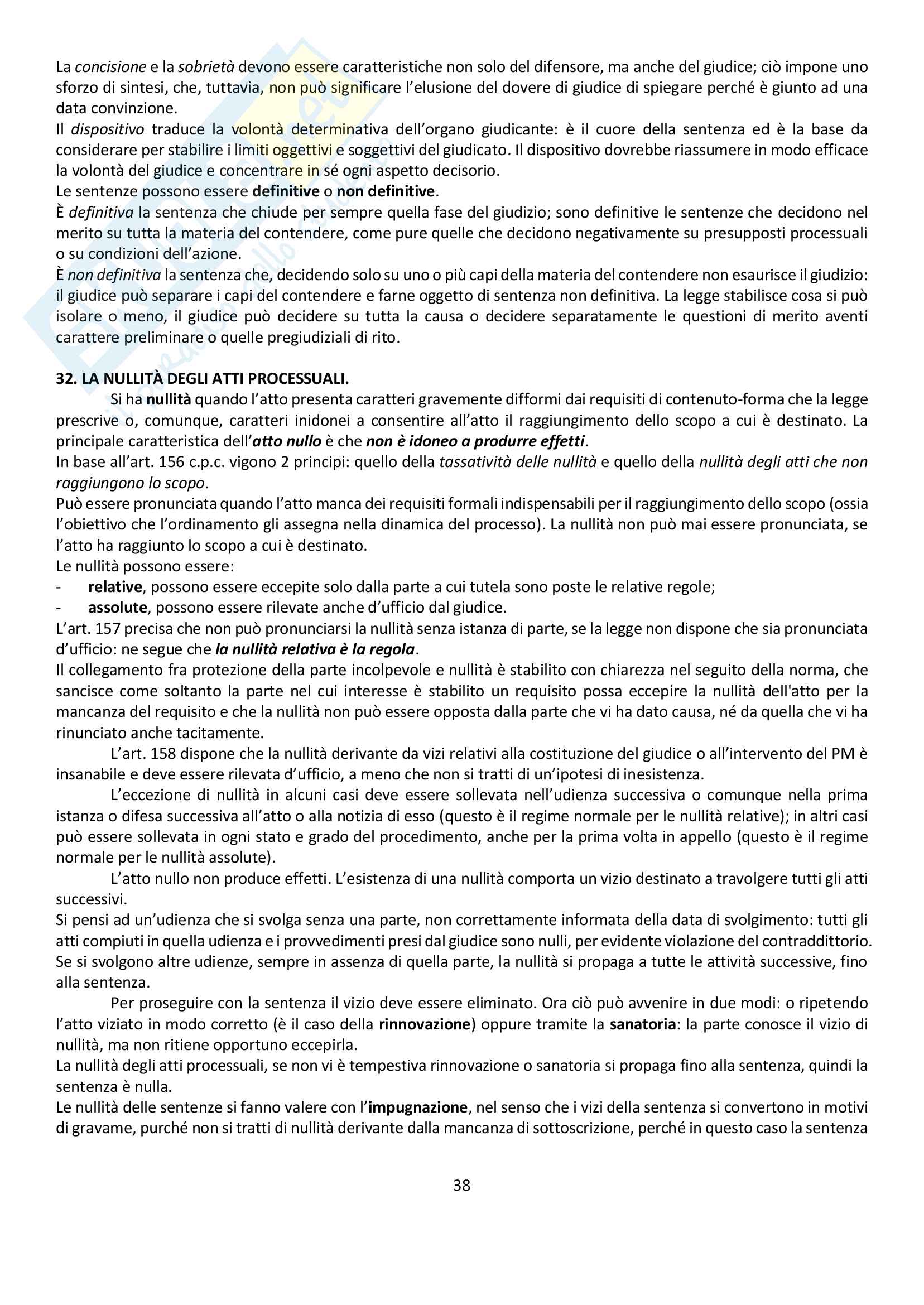 Riassunto esame Diritto Processuale Civile, prof. Biavati, libro consigliato Argomenti Di Diritto Processuale Civile, Biavati Pag. 36