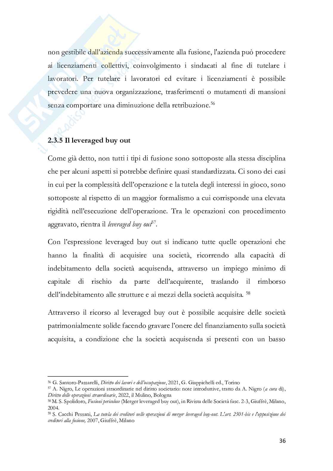 Operazioni di scorporo aziendale. Il caso Tim Pag. 36