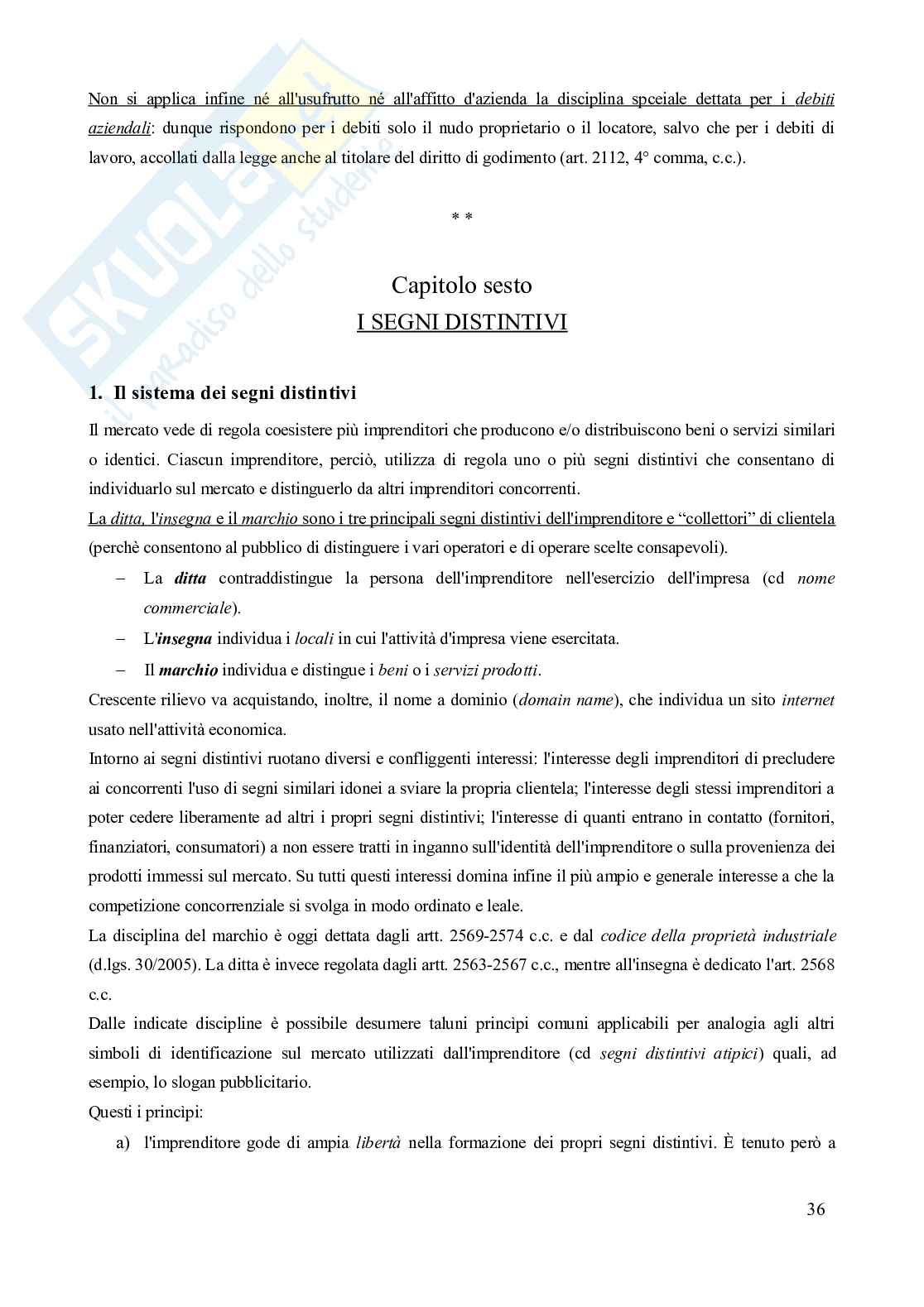 Riassunto esame Diritto commerciale , Prof. Semeghini Danilo, libro consigliato Manuale di diritto commerciale (volume unico, "campobassino", 8^ edizione - 2022), Campobasso Pag. 36