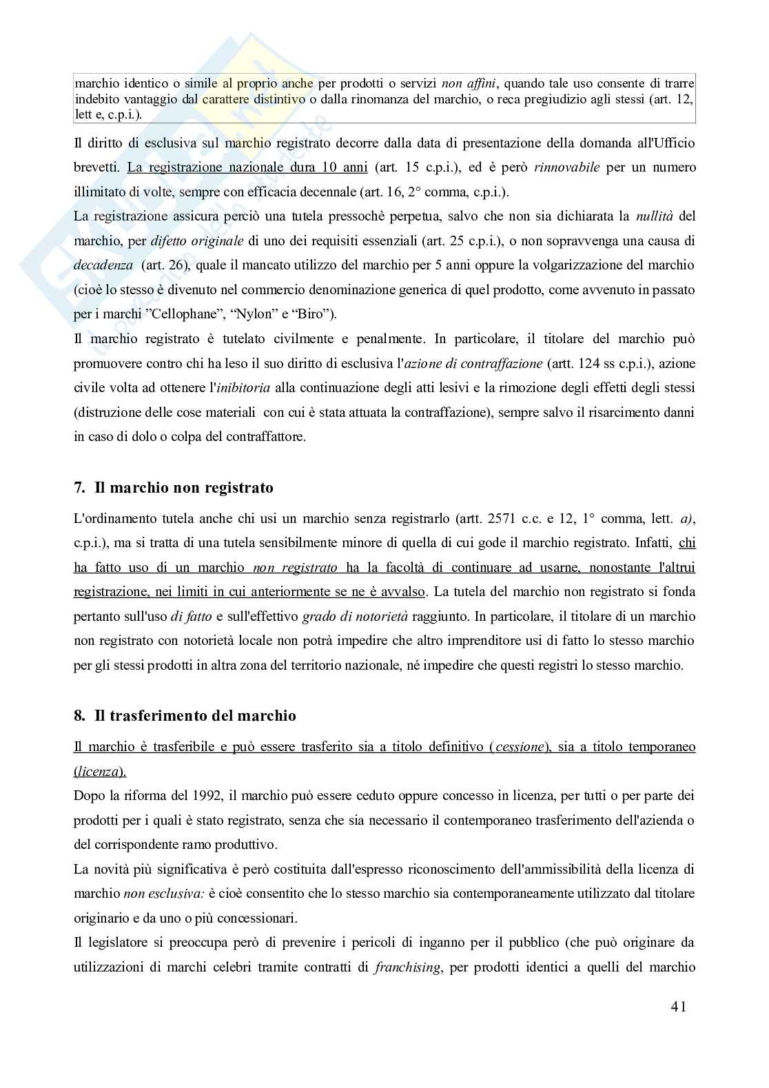 Riassunto esame Diritto commerciale , Prof. Semeghini Danilo, libro consigliato Manuale di diritto commerciale (volume unico, "campobassino", 8^ edizione - 2022), Campobasso Pag. 41