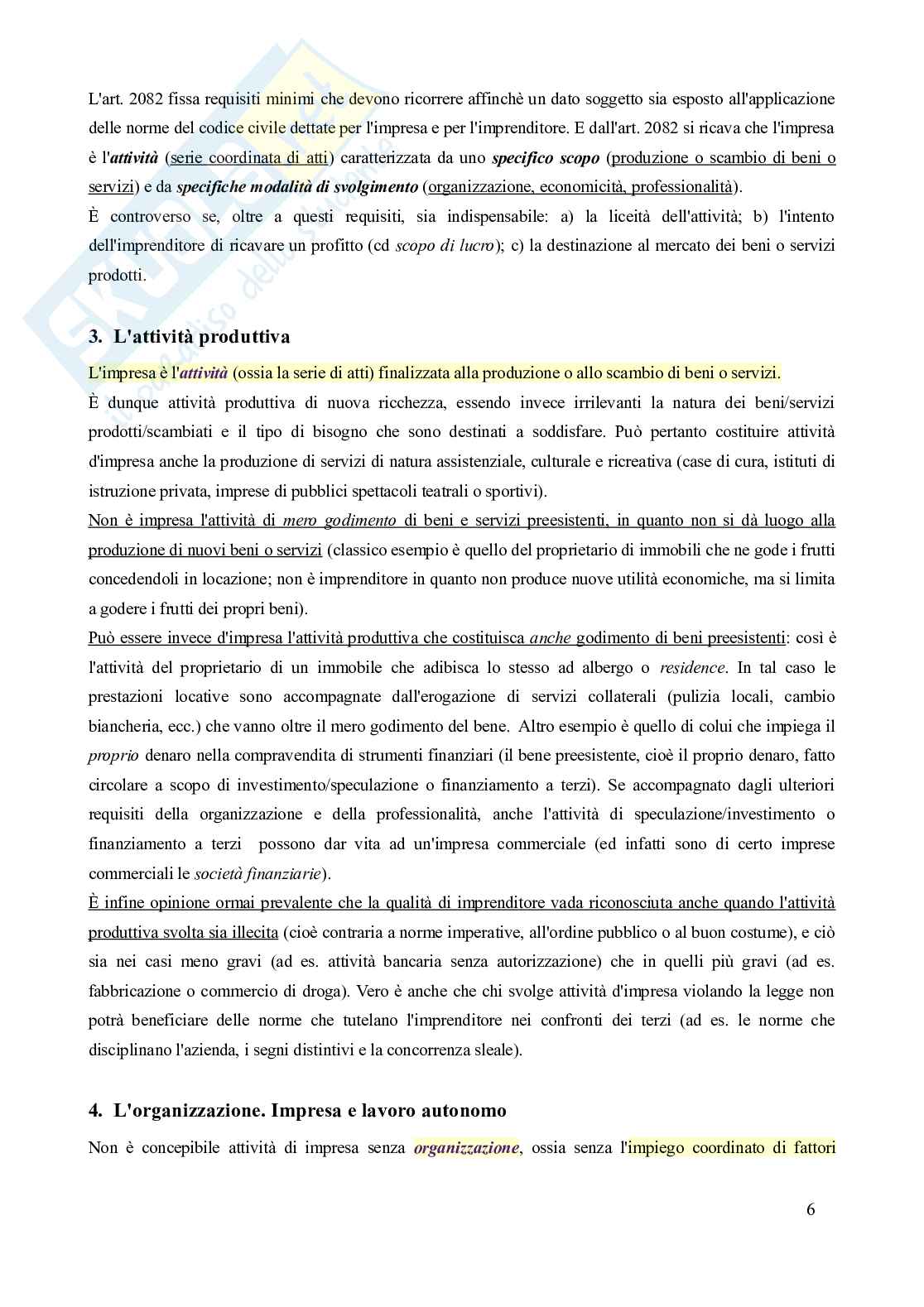 Riassunto esame Diritto commerciale , Prof. Semeghini Danilo, libro consigliato Manuale di diritto commerciale (volume unico, "campobassino", 8^ edizione - 2022), Campobasso Pag. 6