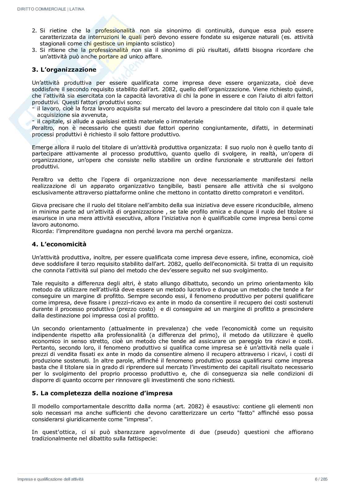 Diritto commerciale – Appunti, schemi e 40 domande per l’orale   Pag. 6