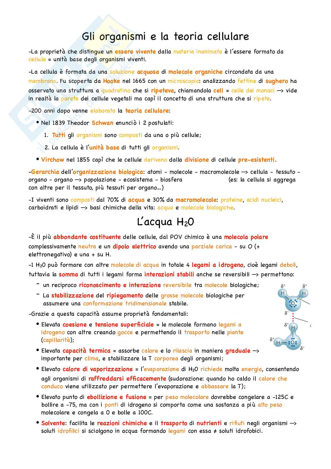 Semestre filtro Biologia e genetica: unità didattica 1 Pag. 1