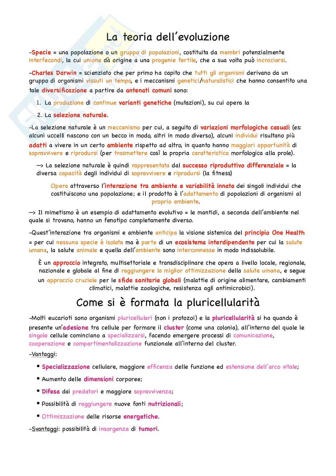 Semestre filtro Biologia e genetica: unità didattica 1 Pag. 16