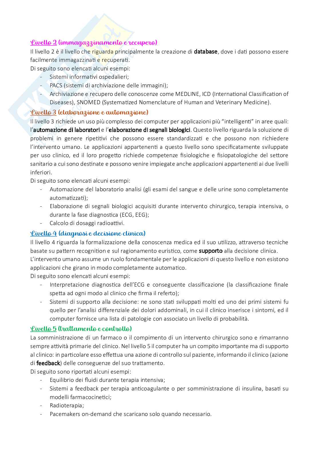 Appunti di Informatica medica Pag. 16