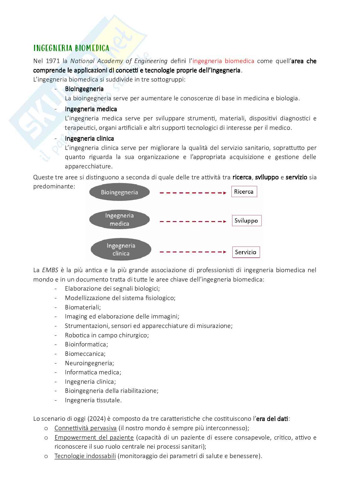 Appunti di Informatica medica Pag. 2