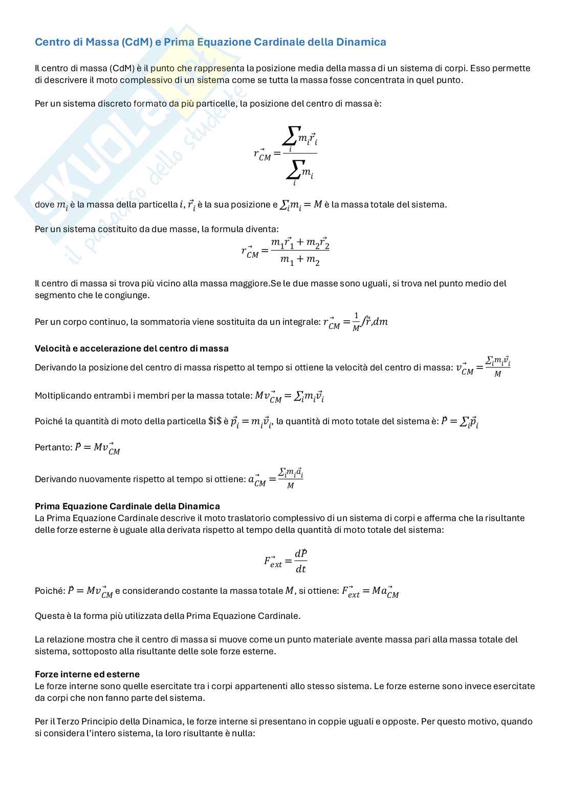 Fisica I - Domande e risposte per l'orale Pag. 51