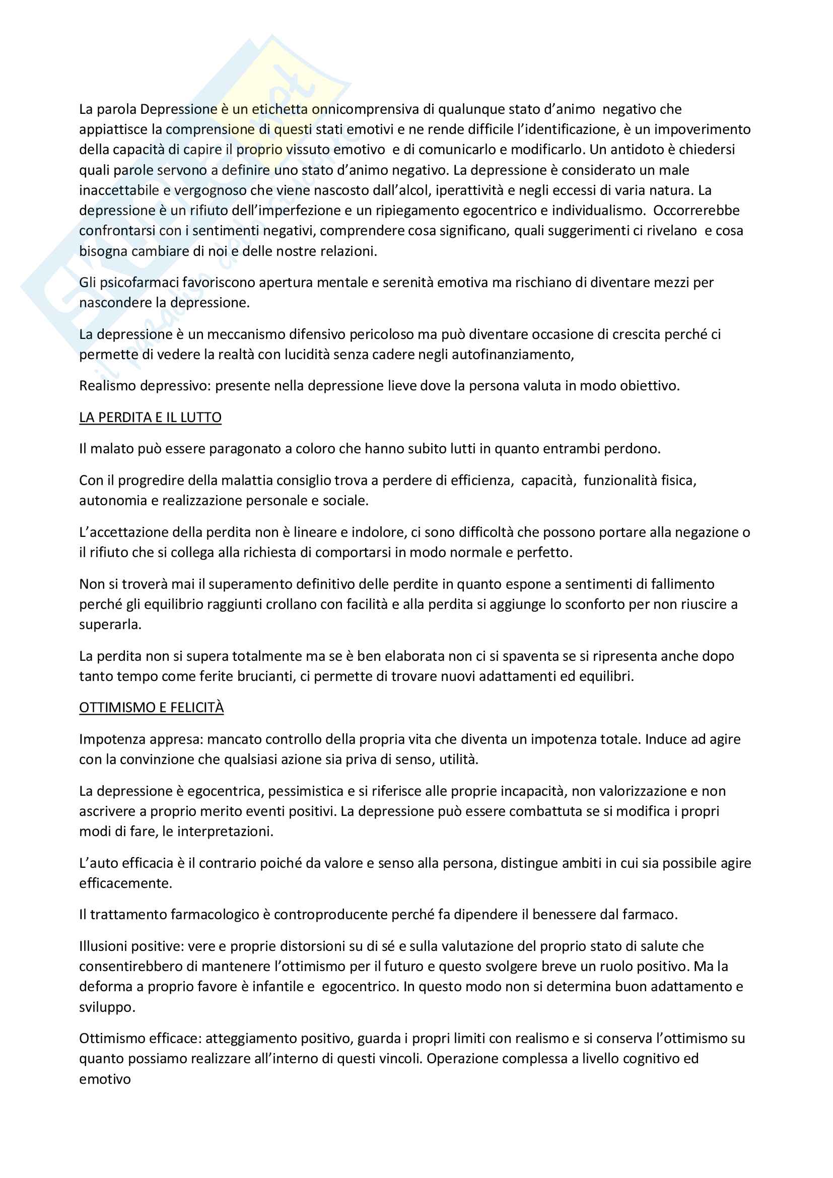Riassunto esame Psicologia dello sviluppo, prof. Begotti, libro consigliato Mille fili mi legano qui, Bonino Pag. 11