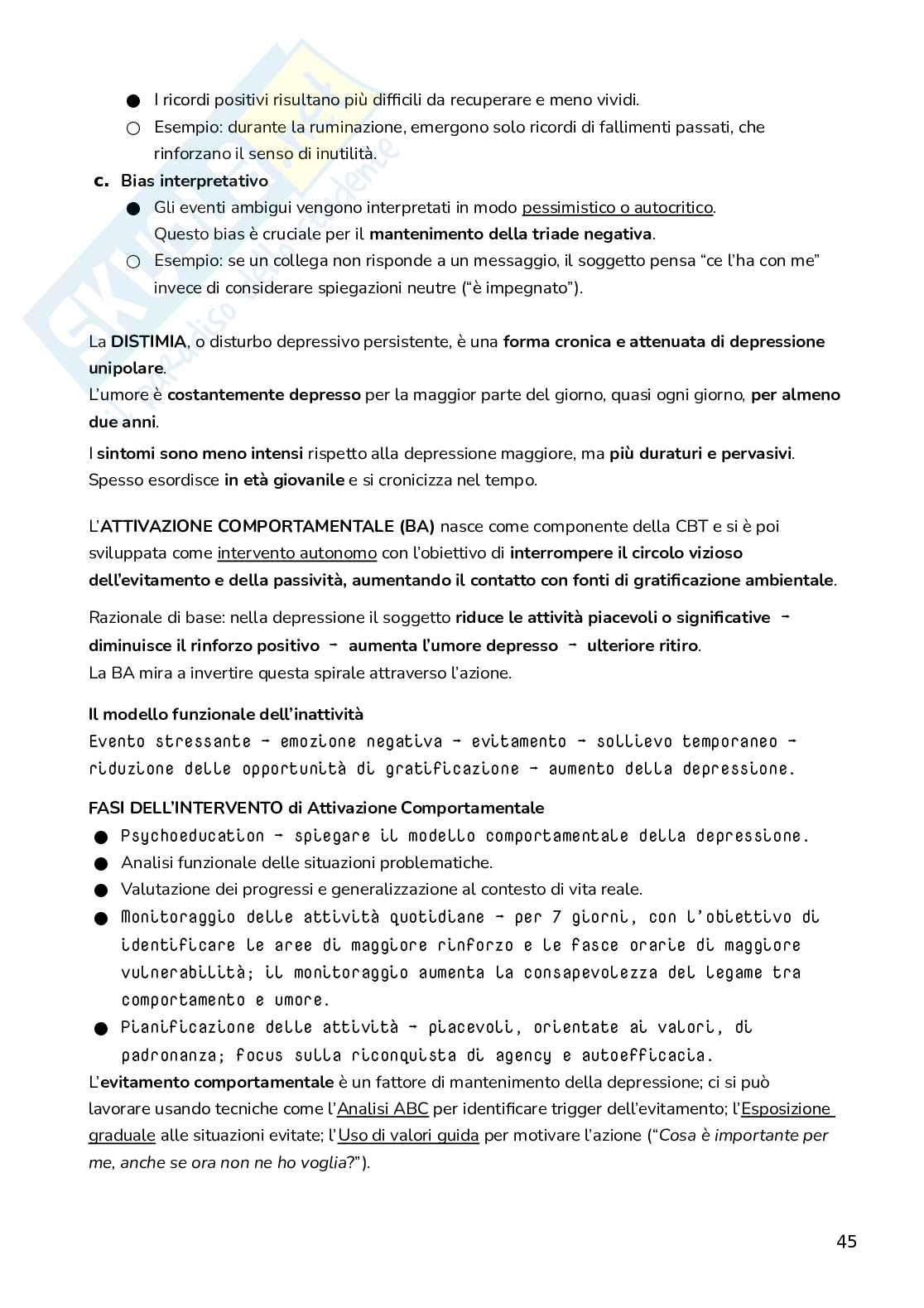 Appunti di Psicologia clinica Pag. 46