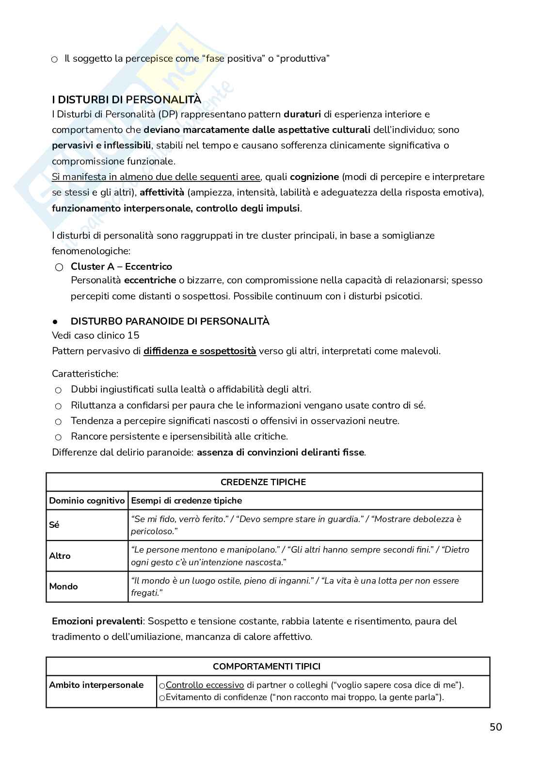 Appunti di Psicologia clinica Pag. 51