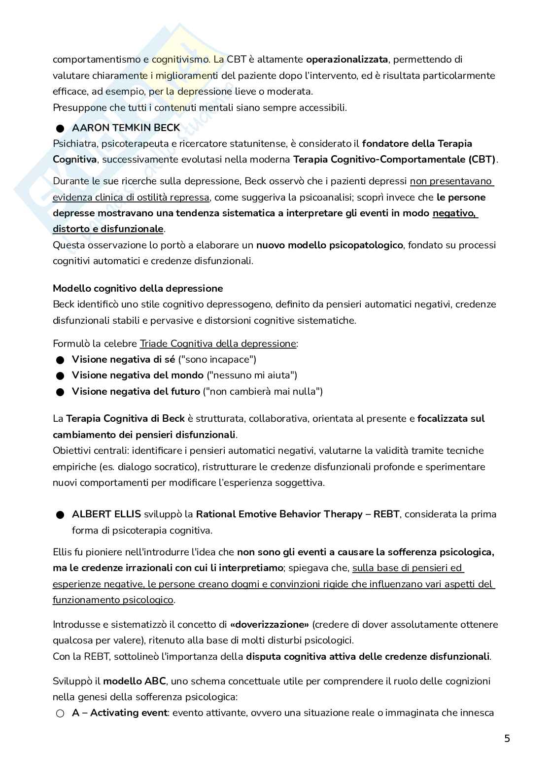 Appunti di Psicologia clinica Pag. 6