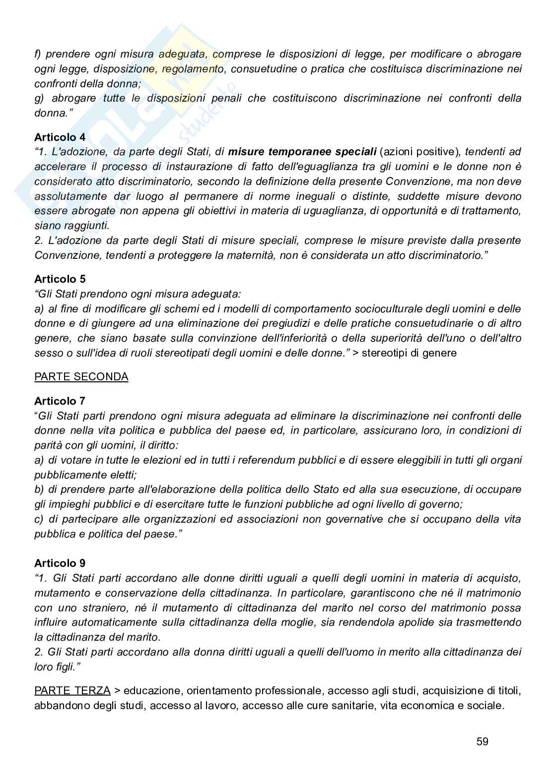Appunti lezioni Diritto e genere  Pag. 2