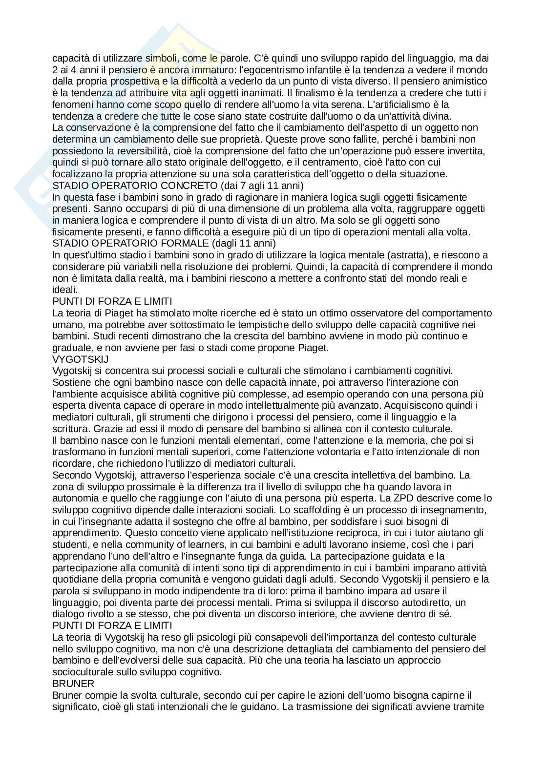 Riassunto esame Psicologia dello sviluppo, Prof. Guardabassi Veronica, libro consigliato Psicologia dello sviluppo, Patrick Leman, Andy Bremner, Ross Parke, Mary Gauvain Pag. 11