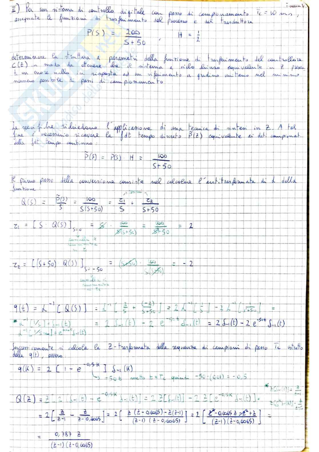 Fondamenti di Controlli Automatici - Esercizi Pag. 11