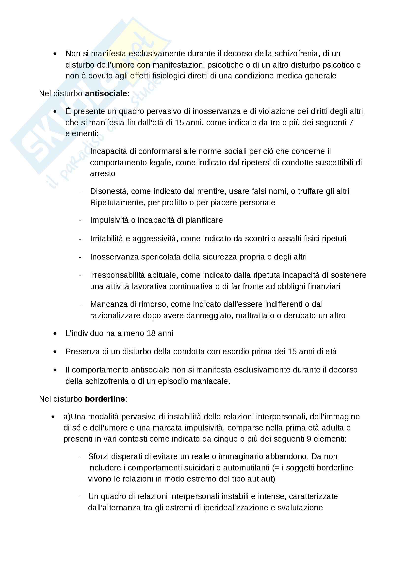 Lezioni, Psichiatria Pag. 21