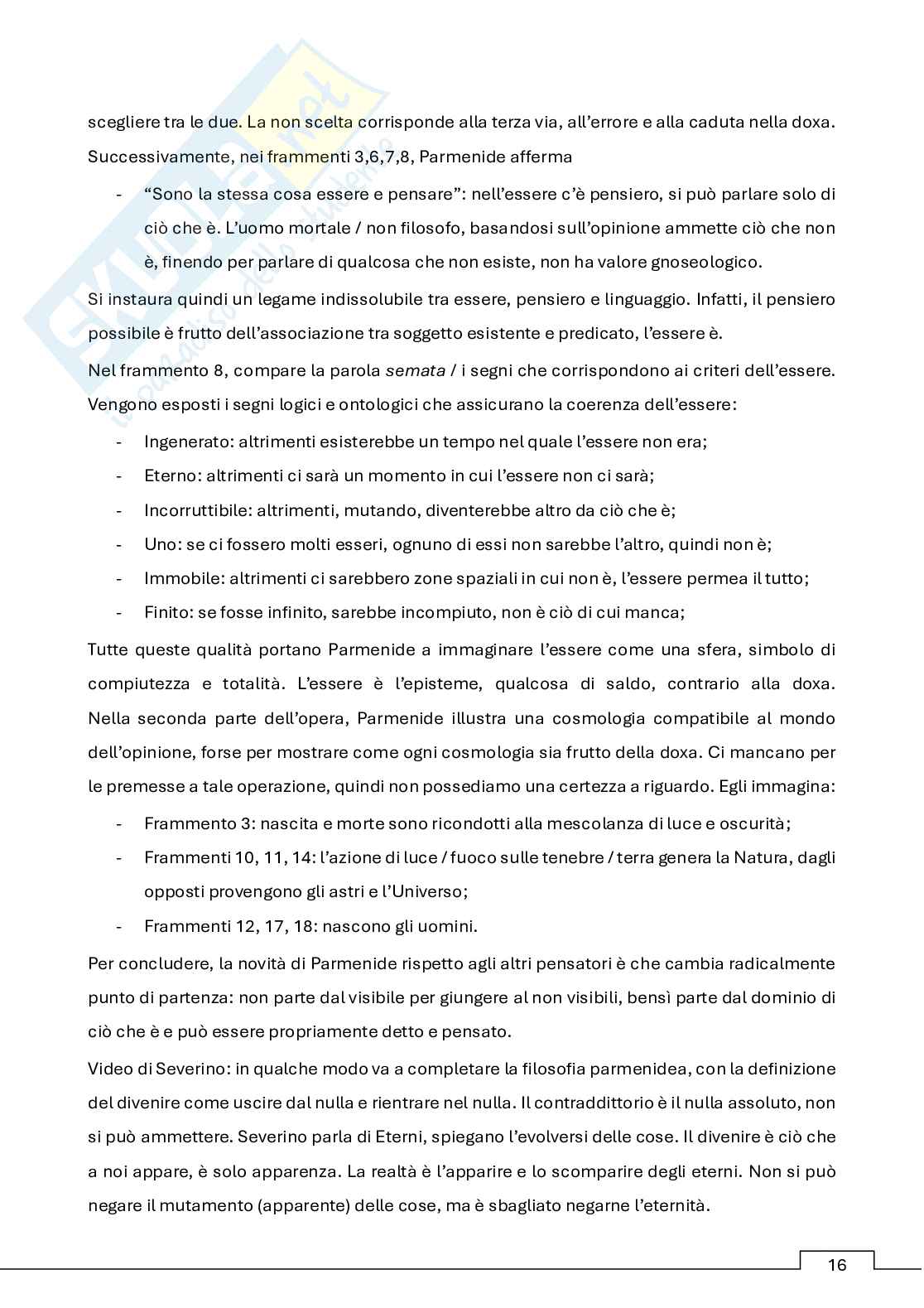 Appunti storia della filosofia antica (b)   Pag. 16