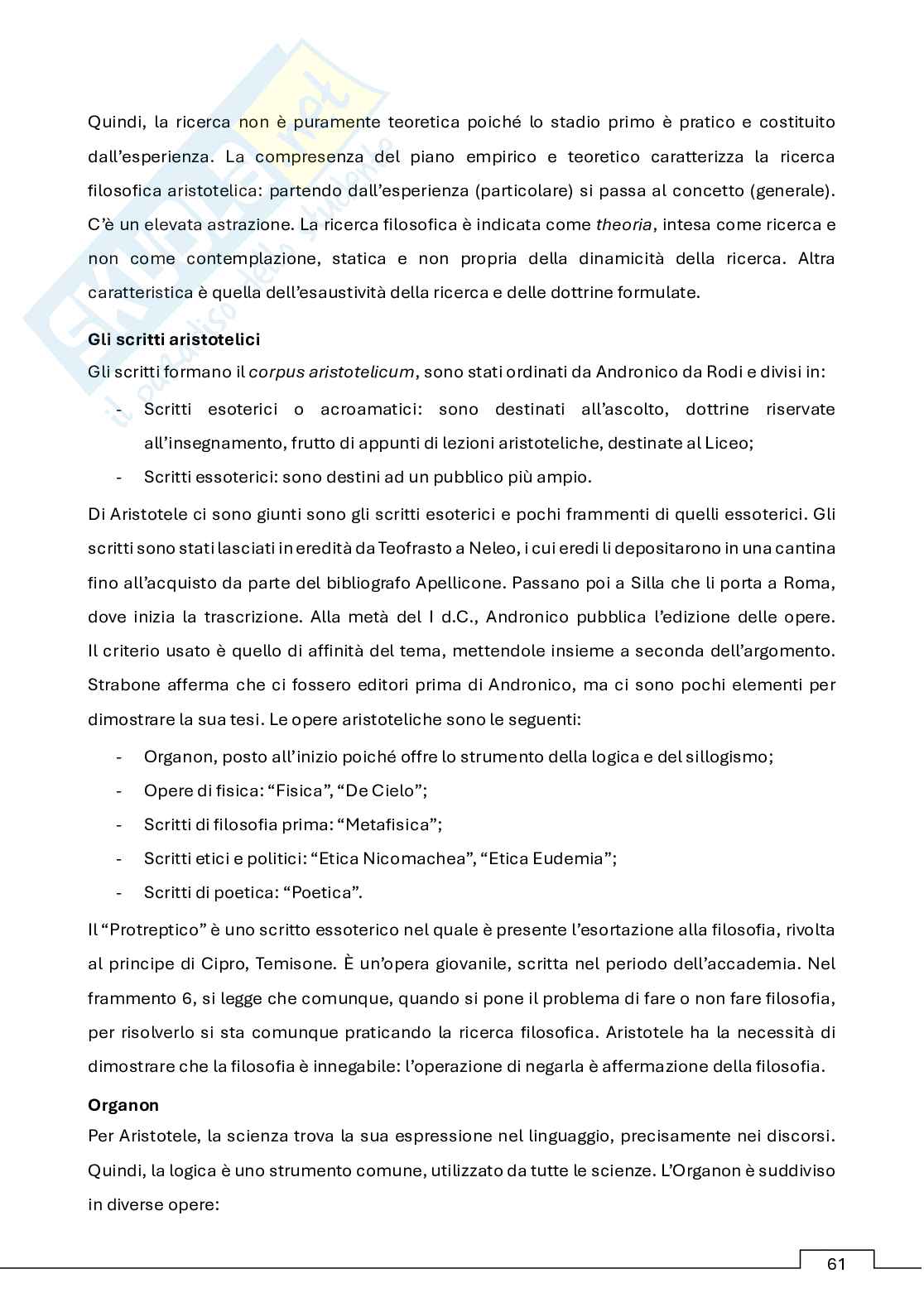 Appunti storia della filosofia antica (b)   Pag. 61