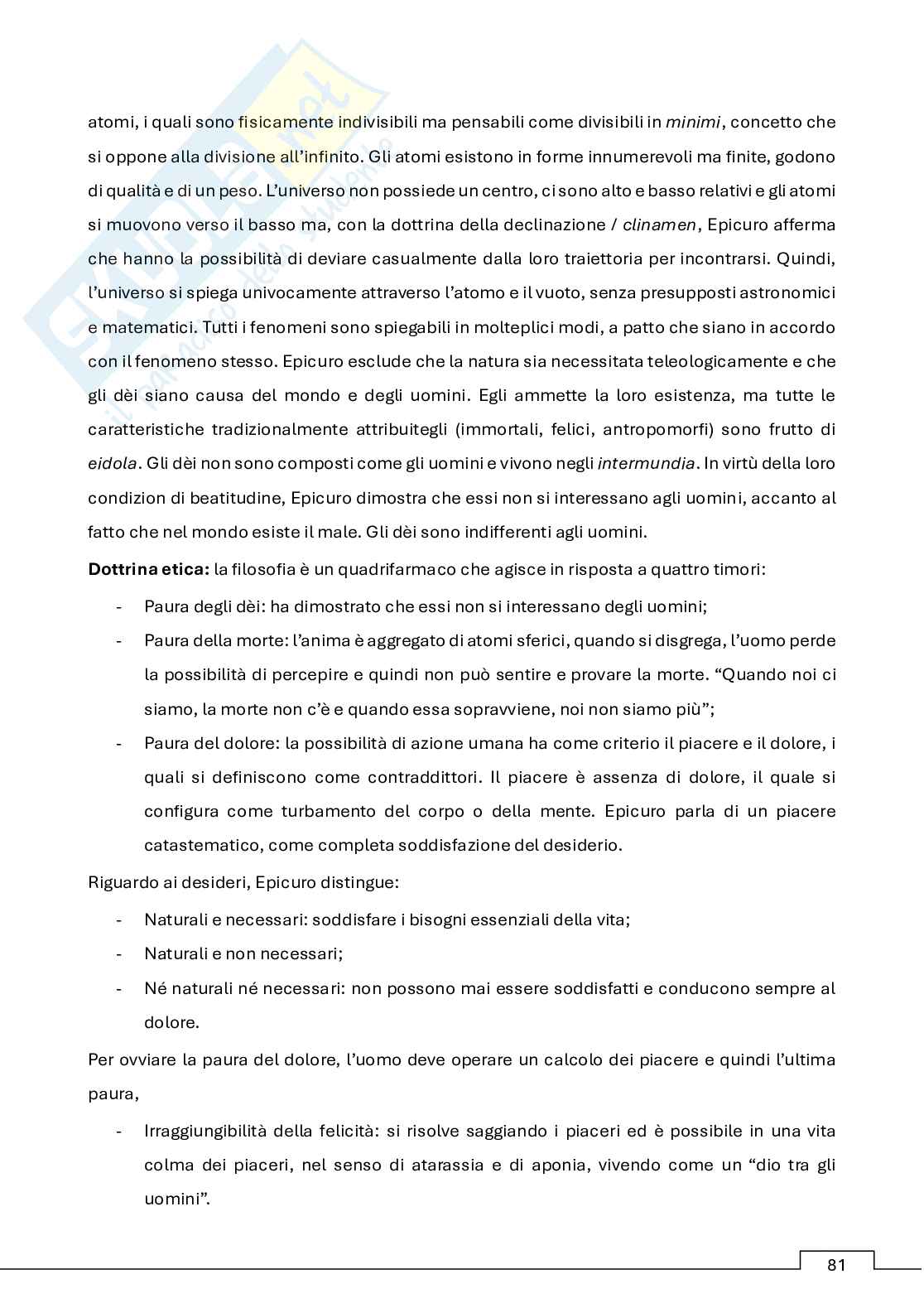 Appunti storia della filosofia antica (b)   Pag. 81