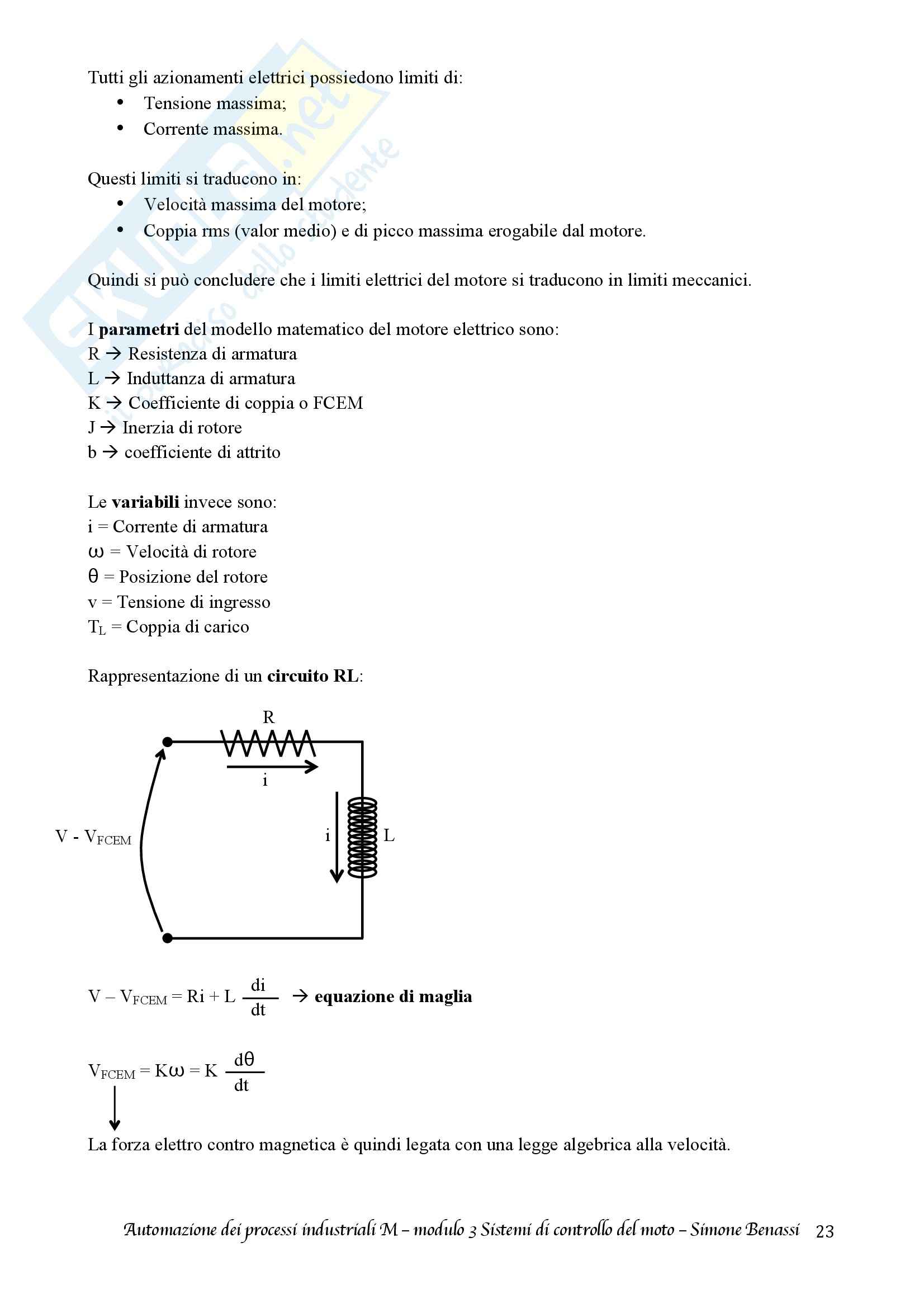Lezioni, Automazione dei processi industriali M Pag. 26