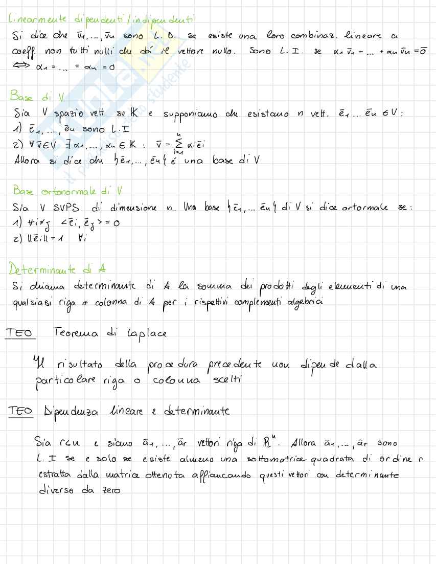 Analisi matematica 1 - Mappa dettagliata di definizioni e teoremi Pag. 16