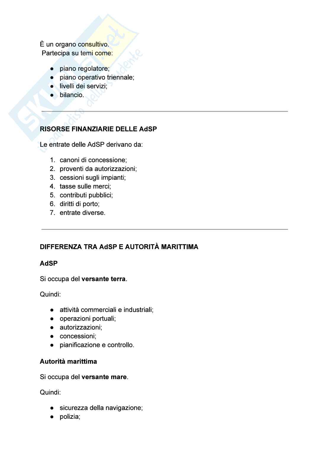 Riassunto esame Diritto privato, Prof. Marino Tiziana, libro consigliato Corso breve di diritto dei trasporti, Casanova Pag. 6