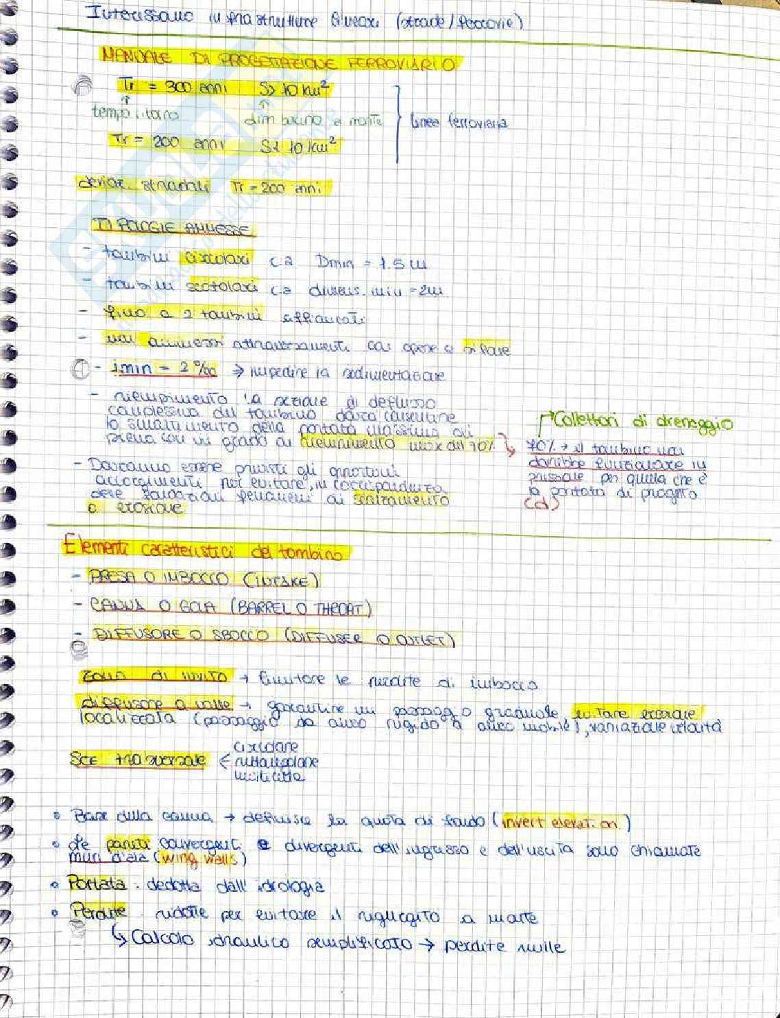 Appunti di Progetto di opere idrauliche  Pag. 26