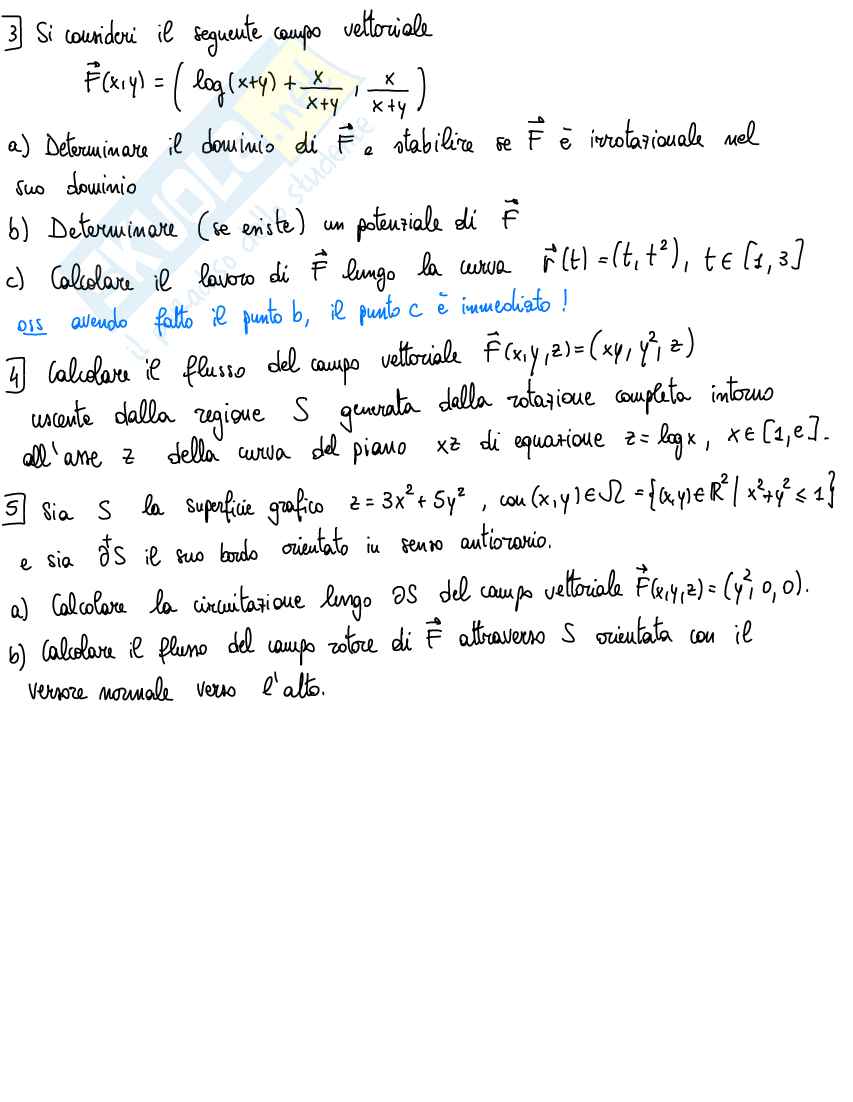 Campi vettoriali Pag. 61