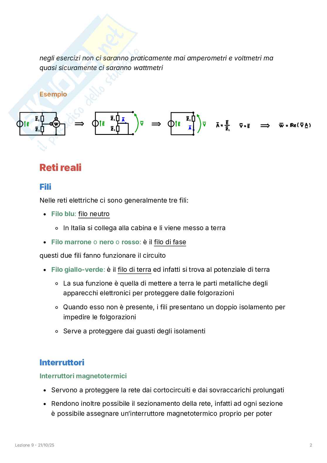 Appunti completi lezioni di Principi di ingegneria elettrica  Pag. 46