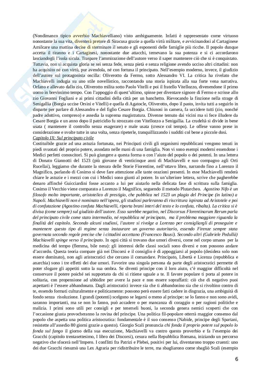 Principe di Machiavelli Pag. 6