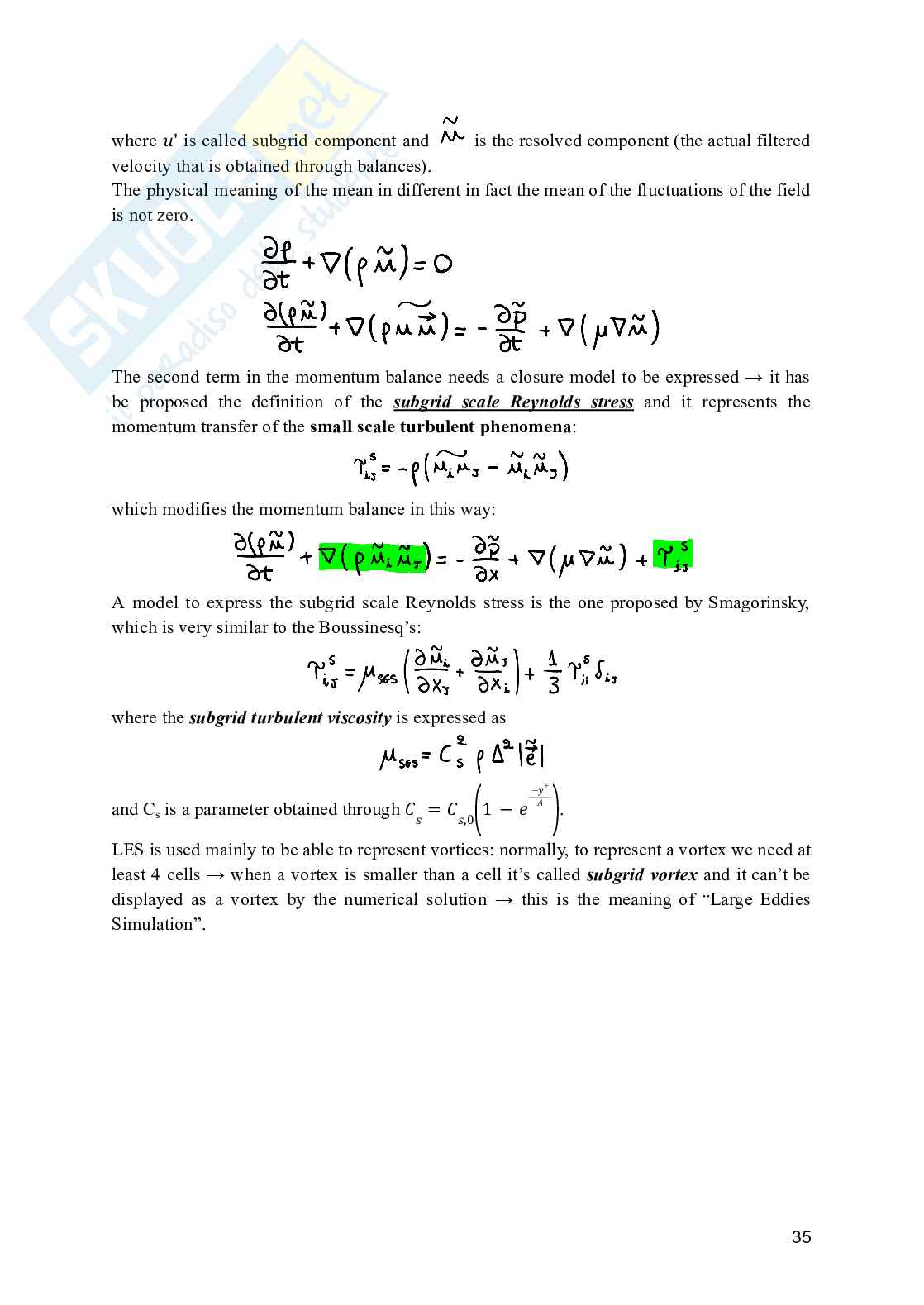 Process and Fluid Dynamics Simulation - Appunti, domande ed esercizi per l'esame Pag. 36