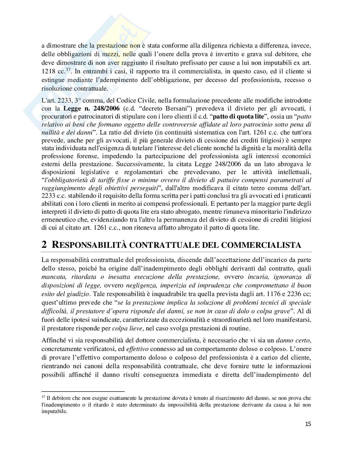 Diritto della responsabiltà civile Pag. 16