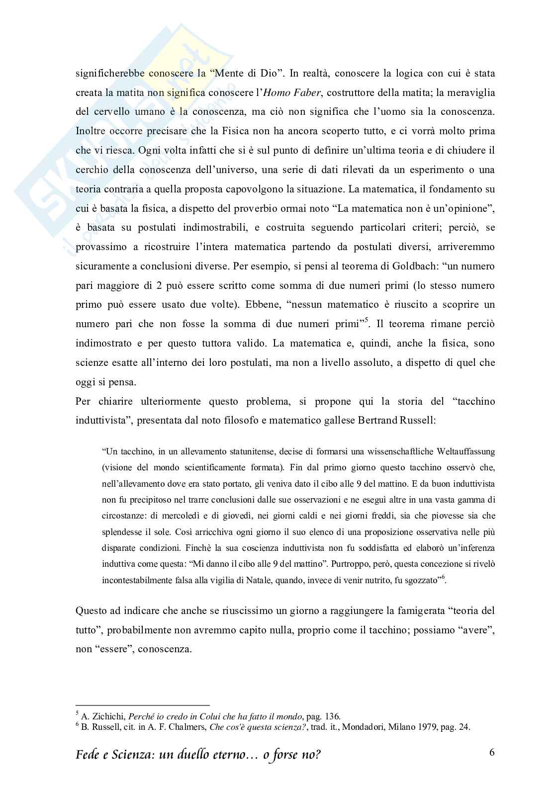 Scienza e fede: un duello eterno? Pag. 6