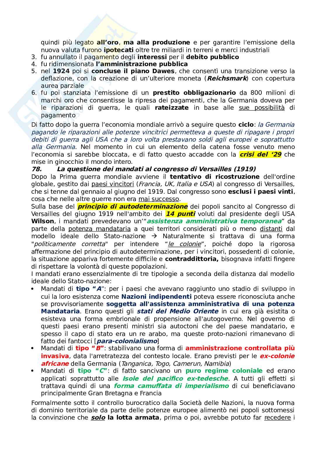 Domande esame di Storia contemporanea   Pag. 56
