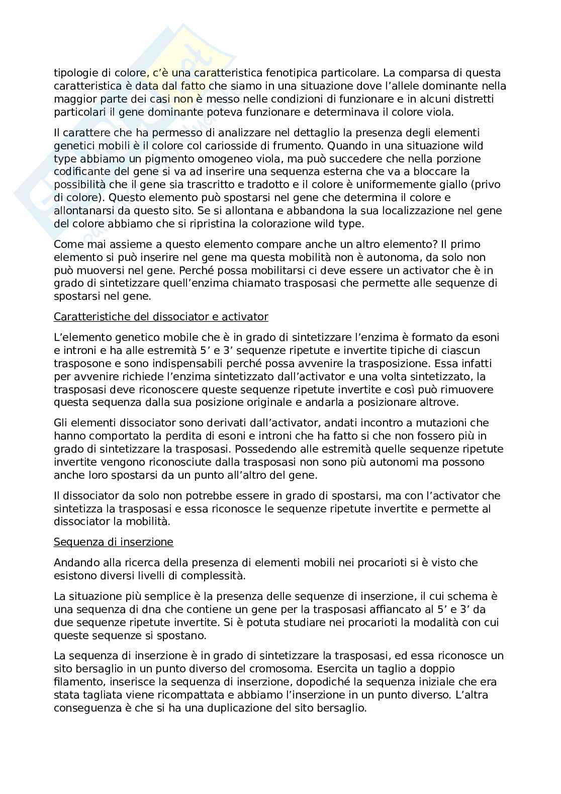 Appunti di genetica su tutto il programma Pag. 66