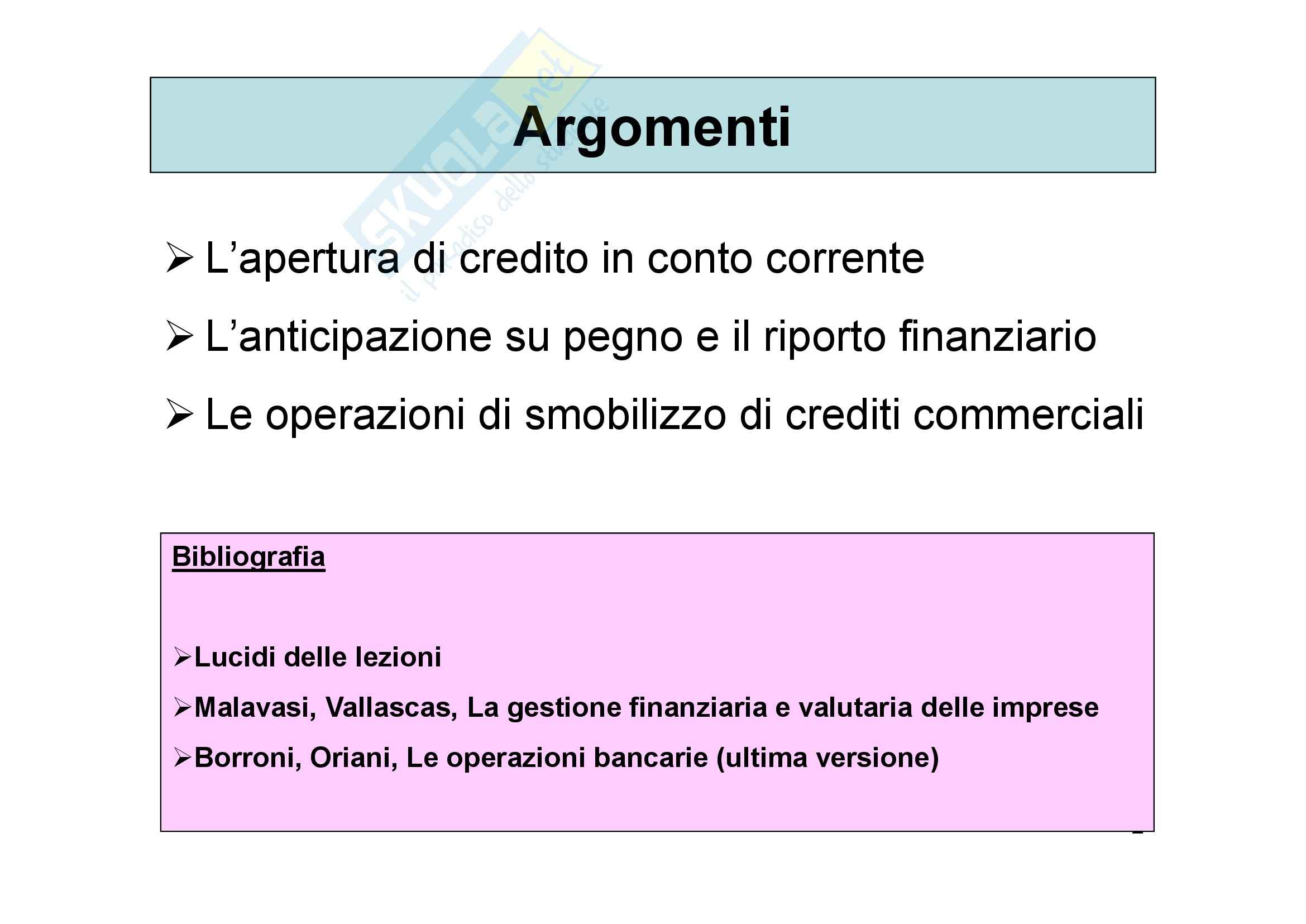 Economia  e gestione della banca - tecnica bancaria Pag. 2