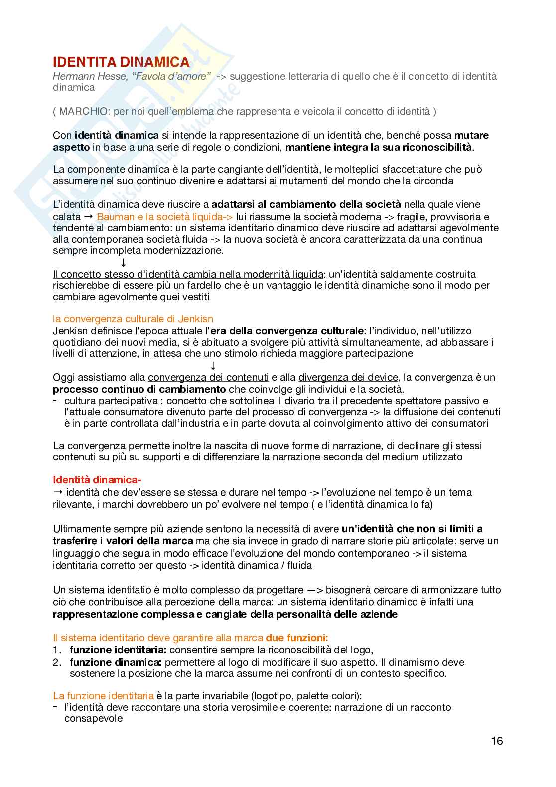 Appunti per l'esame di Web design e identità dinamica Pag. 16