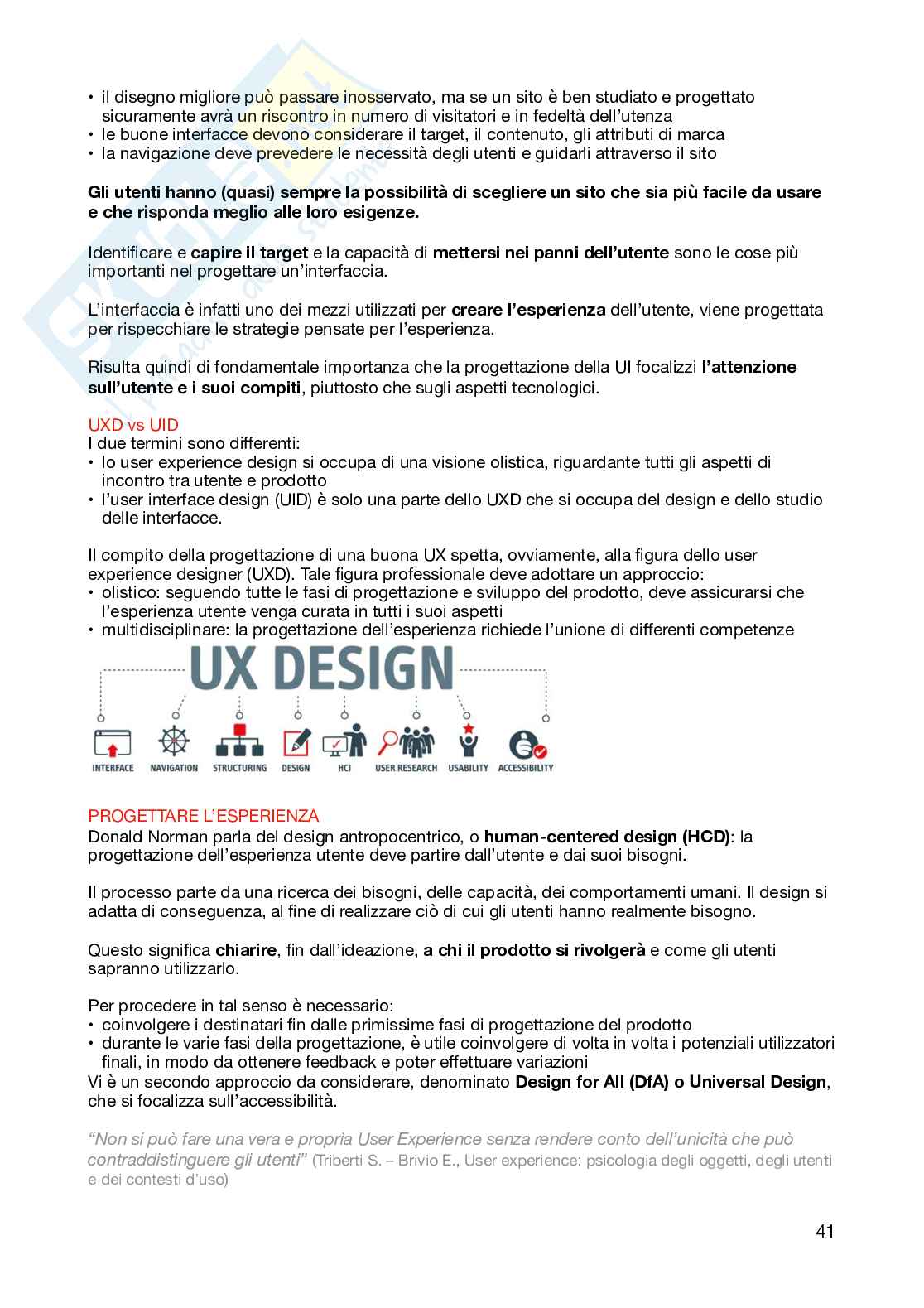 Appunti per l'esame di Web design e identità dinamica Pag. 41