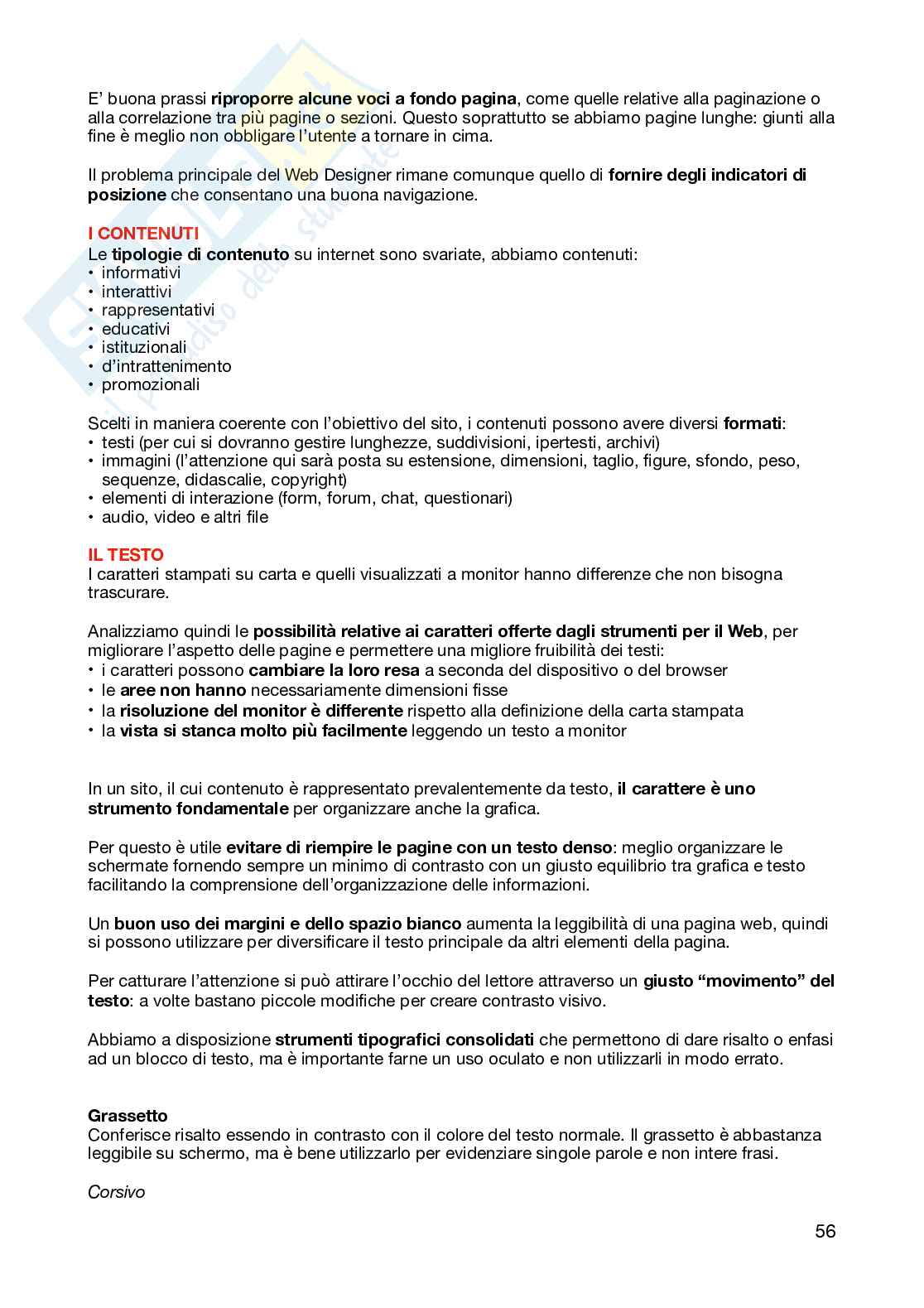 Appunti per l'esame di Web design e identità dinamica Pag. 56
