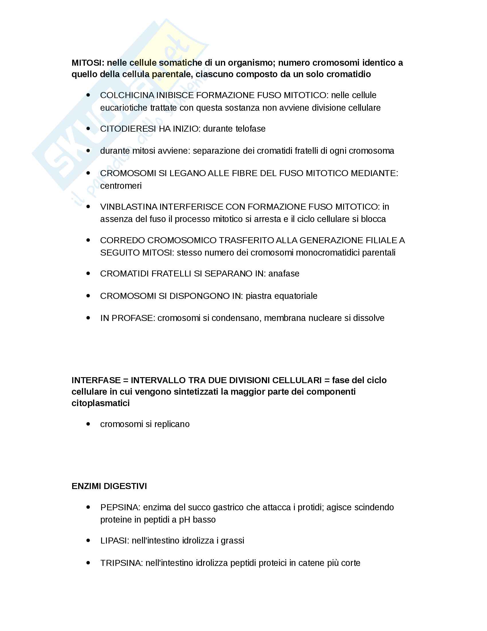 Biologia, riassunto Pag. 2