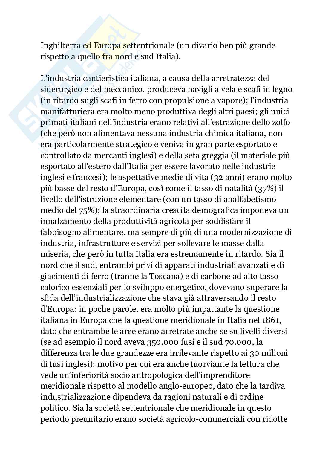 Storia contemporanea - Questione meridionale Pag. 21